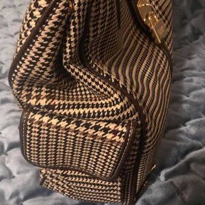 Ralph Lauren CHAPS  Houndstooth Tweed Handbag